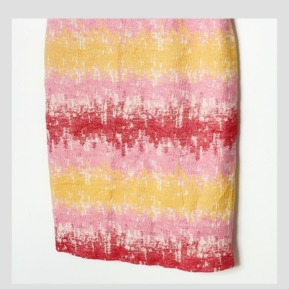 Anthropologie HD In Paris Strata Sheath Dress Sleeveless Cotton Notch V Neck 0 - Picture 7 of 11